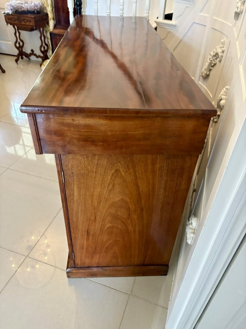 Antique Victorian Outstanding Quality Figured Mahogany Sideboard - Image 8